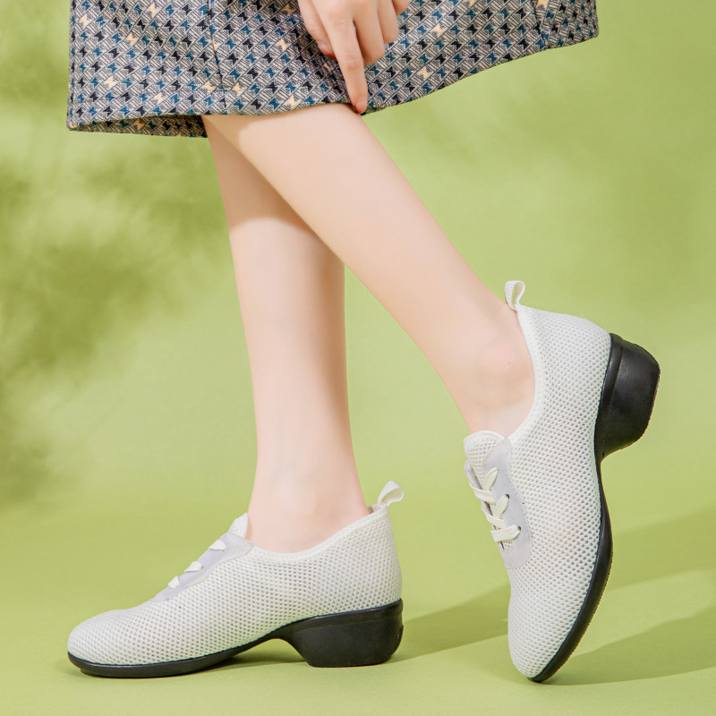 Sneaker Career - Women Net Cloth Latin Dance Shoes