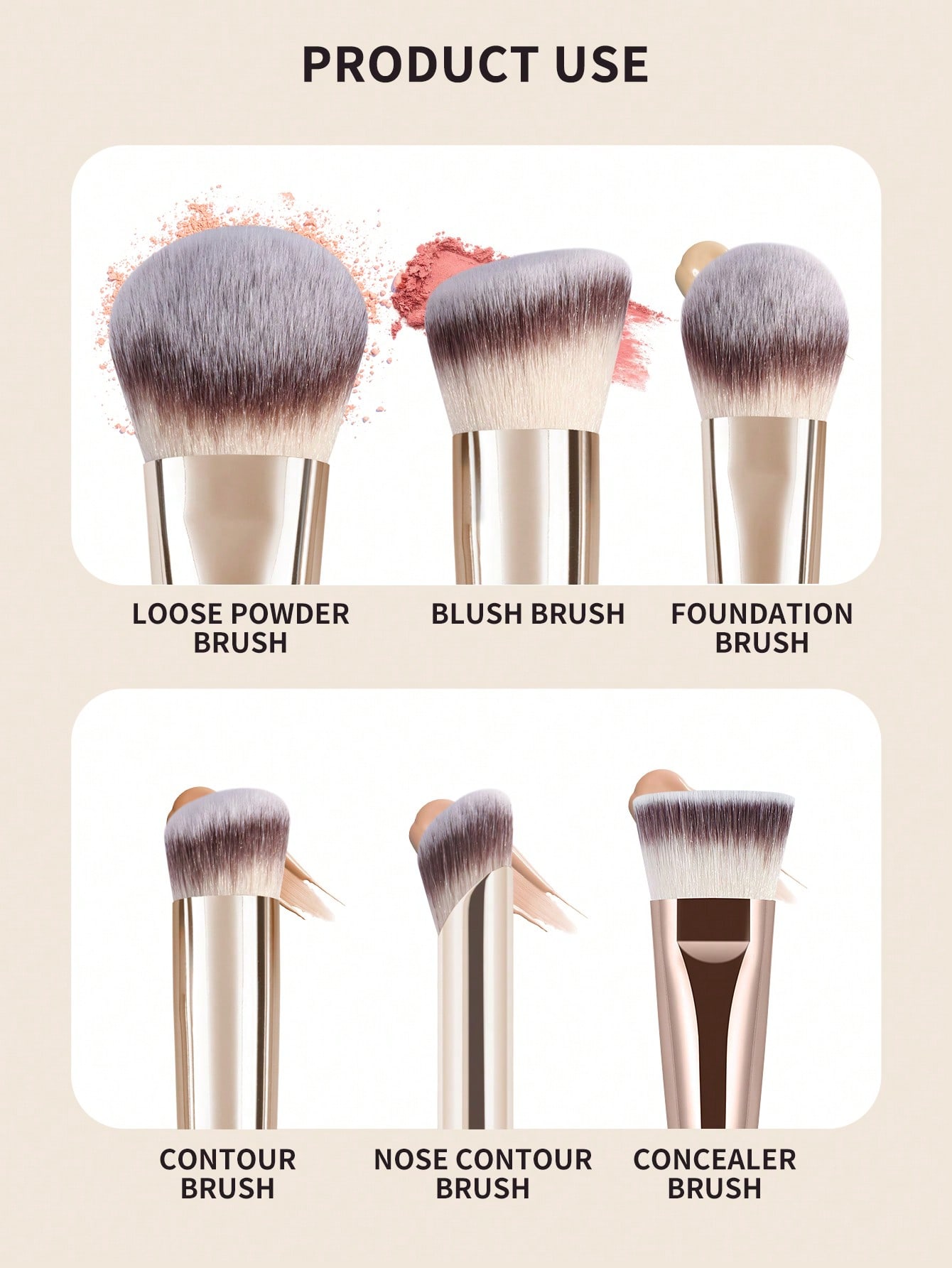 MAANGE 2/4/5pcs Professional M – обзор и цена Brush Bristle Set