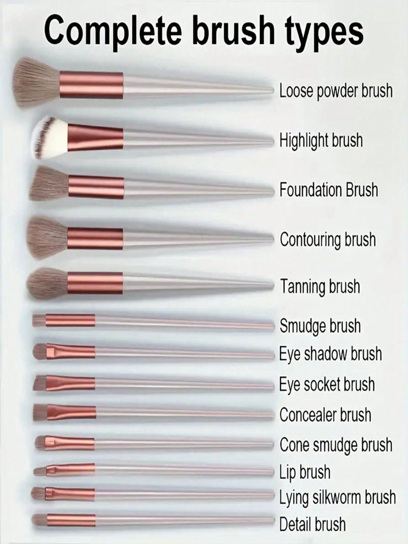 13pcs Professional Makeup Brus – обзор и цена Brush Bristle Set
