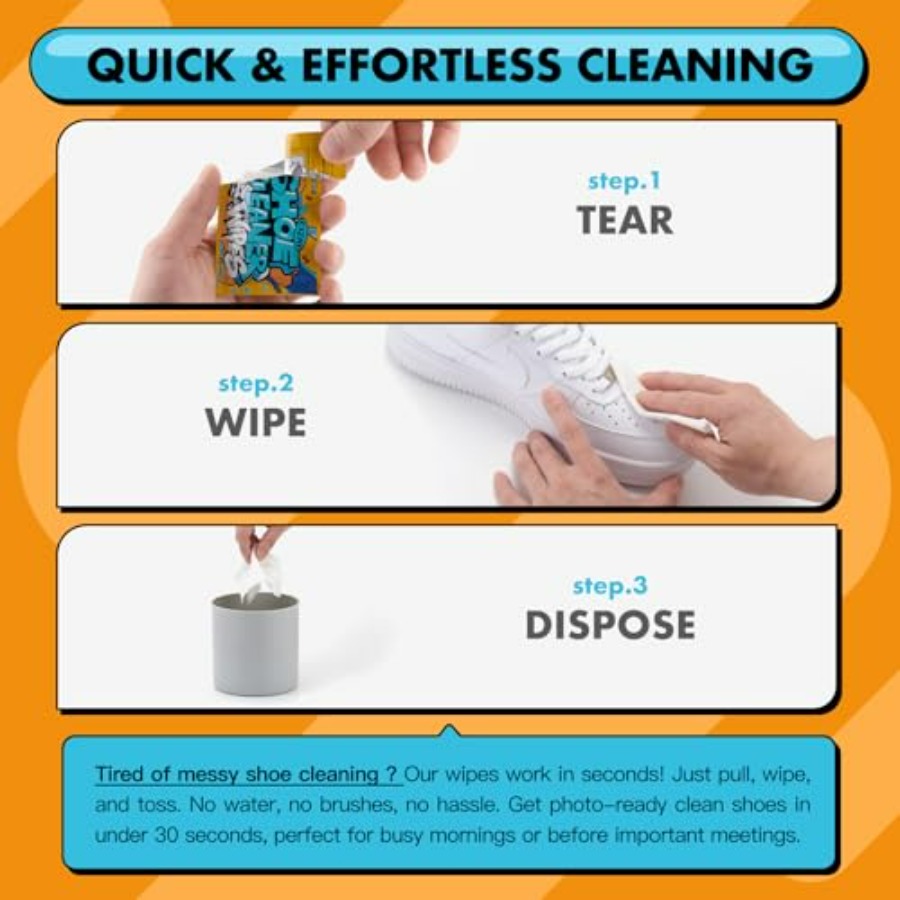 Shoe Cleaner Wipes, Shoe Clean – обзор и цена Sneaker Cleaner