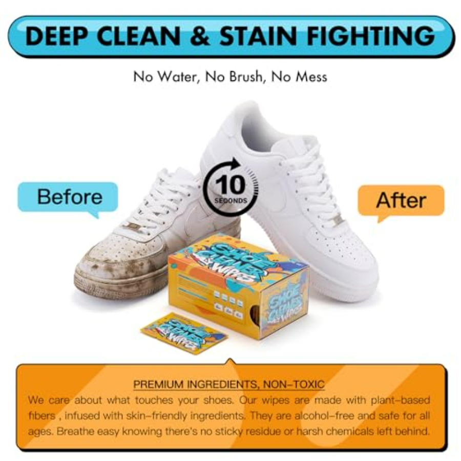 Shoe Cleaner Wipes, Shoe Clean – обзор и цена Sneaker Cleaner