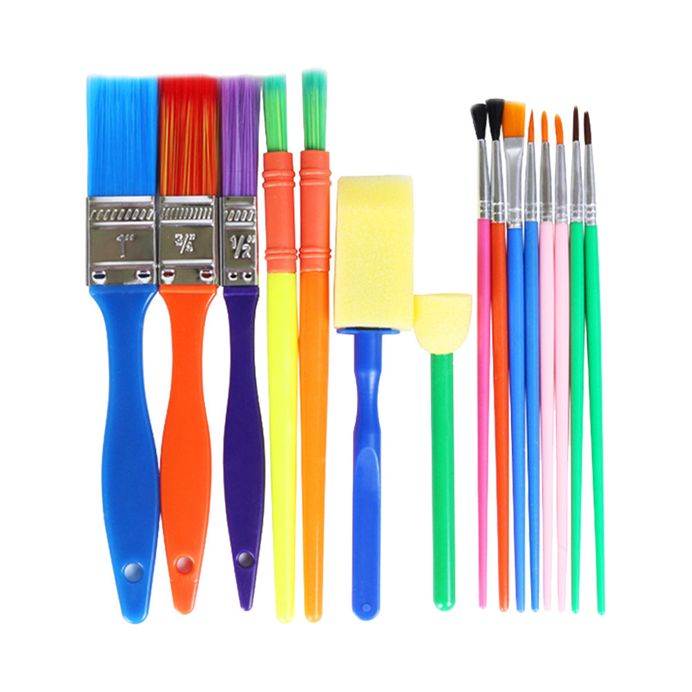 15Pcs Sponge Painting Brushes  – обзор и цена Brush Bristle Set