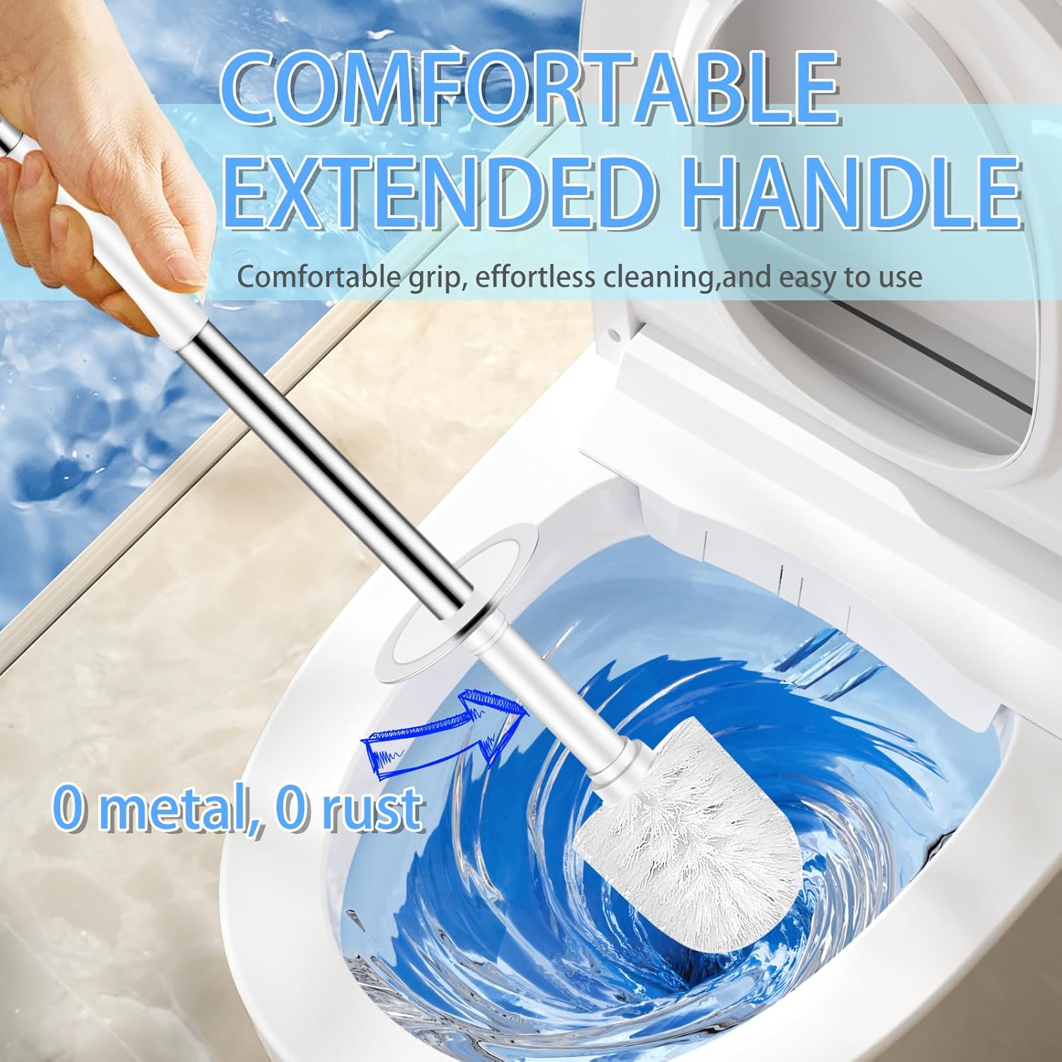 Compact Toilet Brush & Holder  – обзор и цена Brush Bristle Set