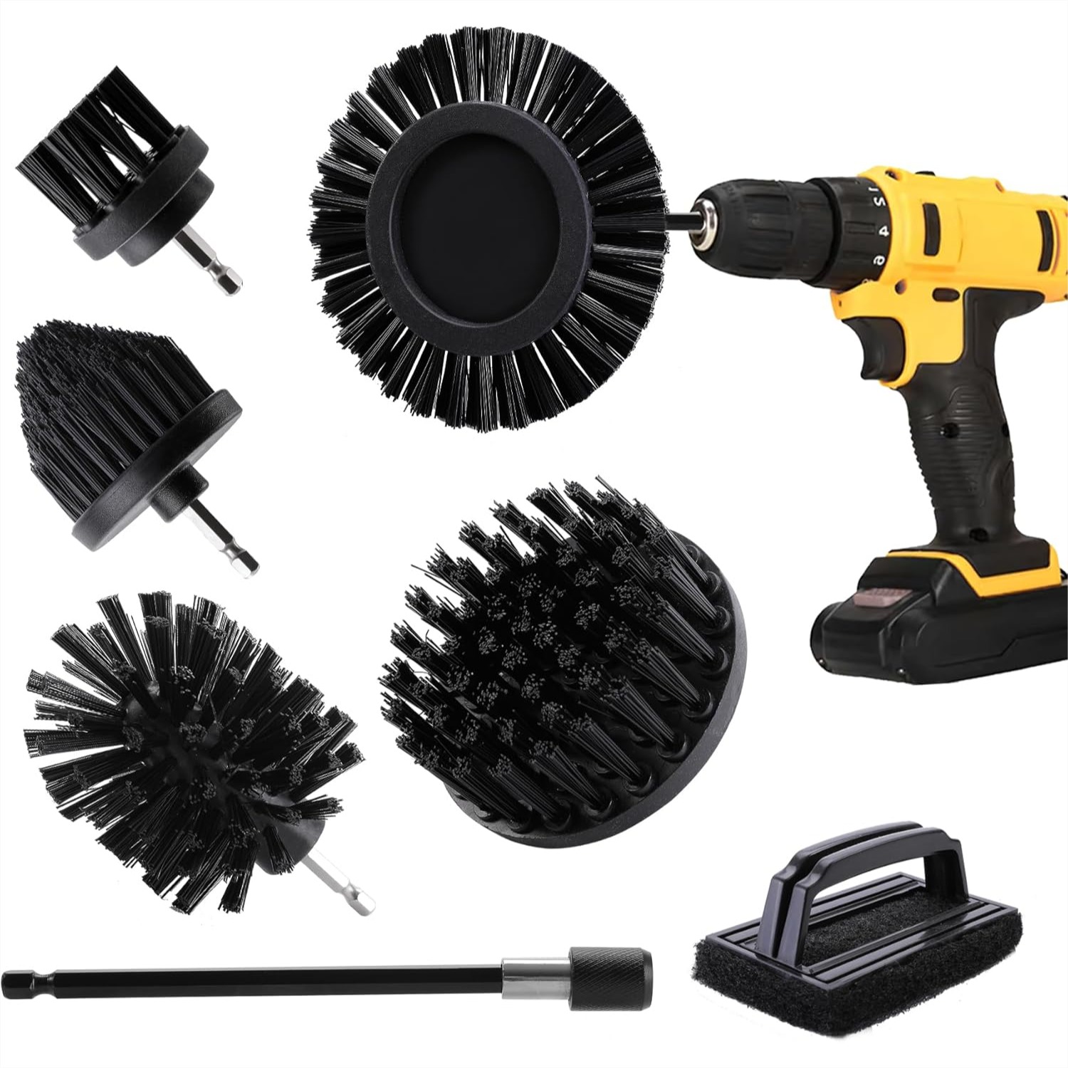 Drill Powered BBQ Grill Cleani – обзор и цена Brush Bristle Set