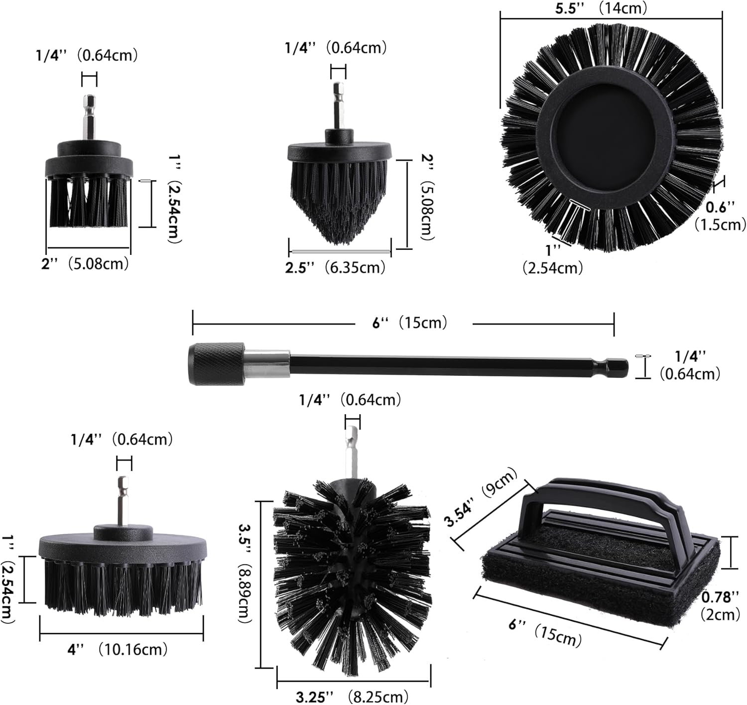 Drill Powered BBQ Grill Cleani – обзор и цена Brush Bristle Set