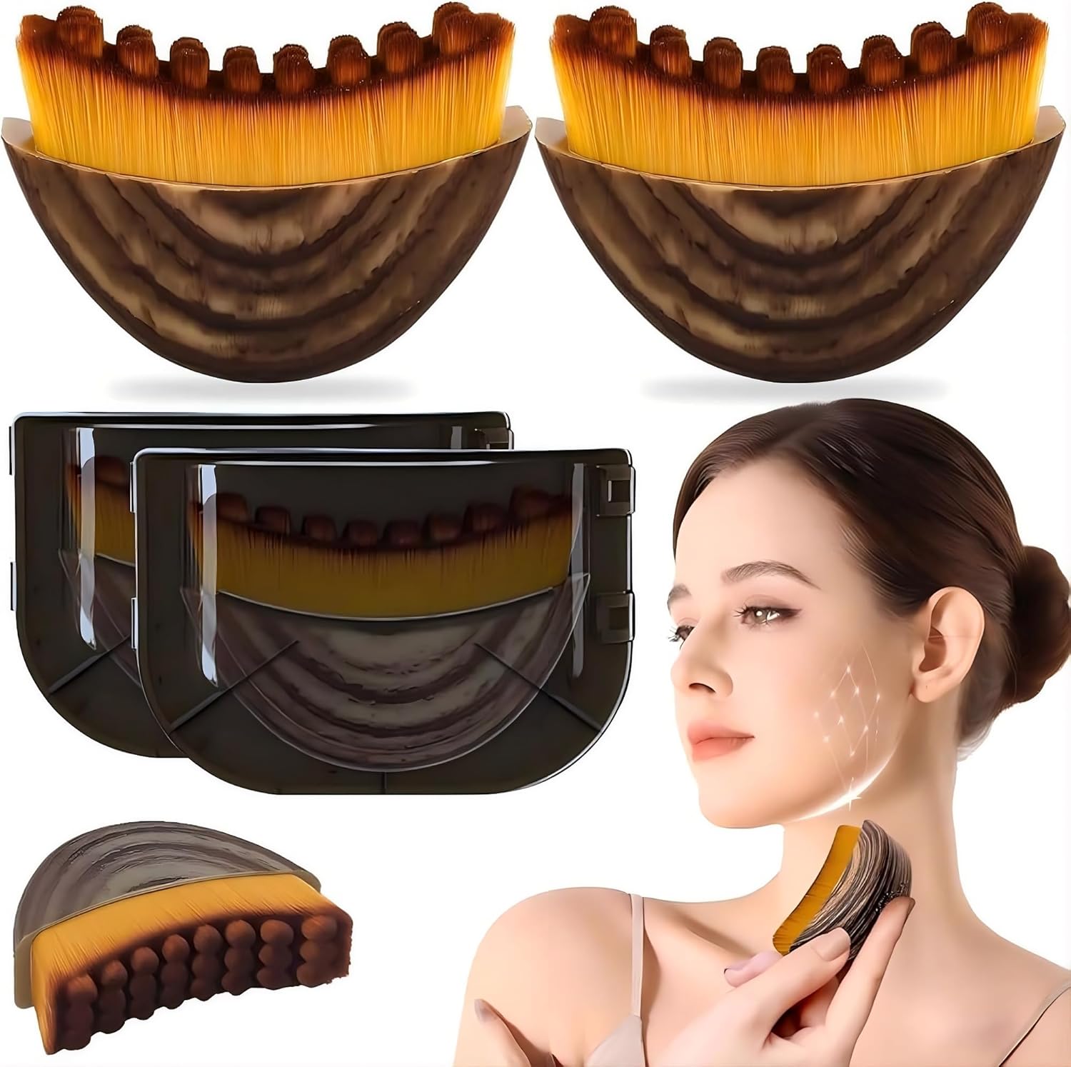 2 Pcs Lymphatic Drainage Brush – обзор и цена Brush Bristle Set