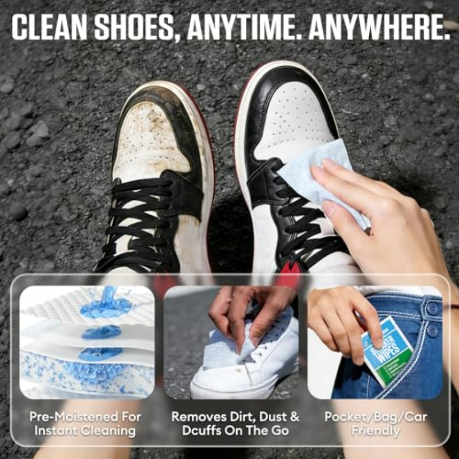 Sneaker Cleaning Wipes, Dual-S – обзор и цена Sneaker Cleaner