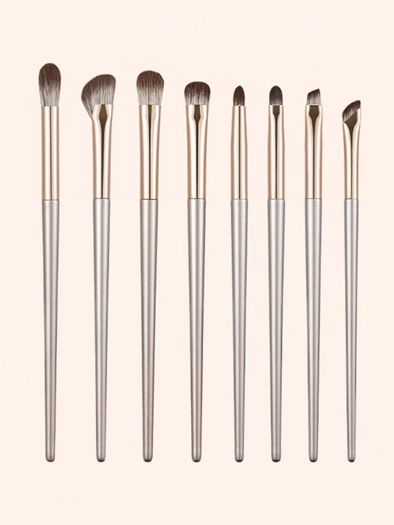 8pcs Champagne Gold Eyeshadow  – обзор и цена Brush Bristle Set